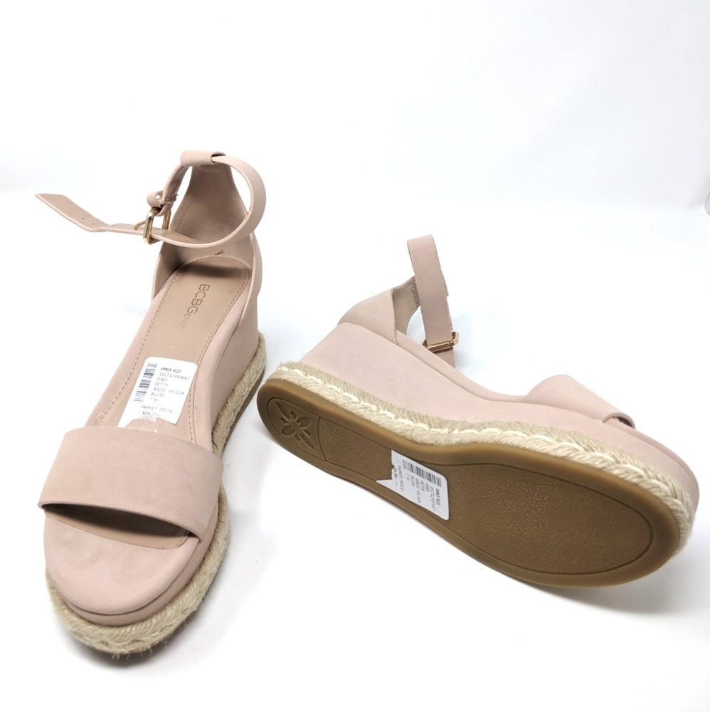 🚨🎉Host Pickx3🎉BCB Pink Shoes Velour Blush Sandals - Picture 4 of 8
